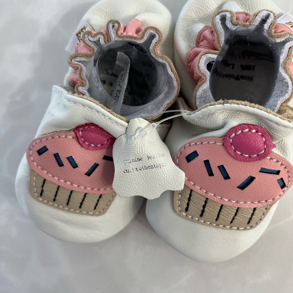 Genuine Leather Baby Infant Shoes Tickle Toes Elastic Enclosure Slip-on Moccasin - Picture 4 of 7